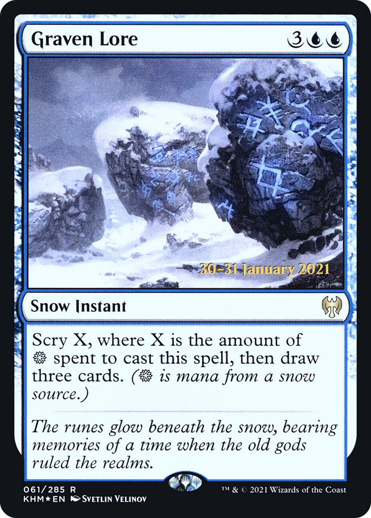 Graven Lore (PRE-061) [Kaldheim Promos] Foil