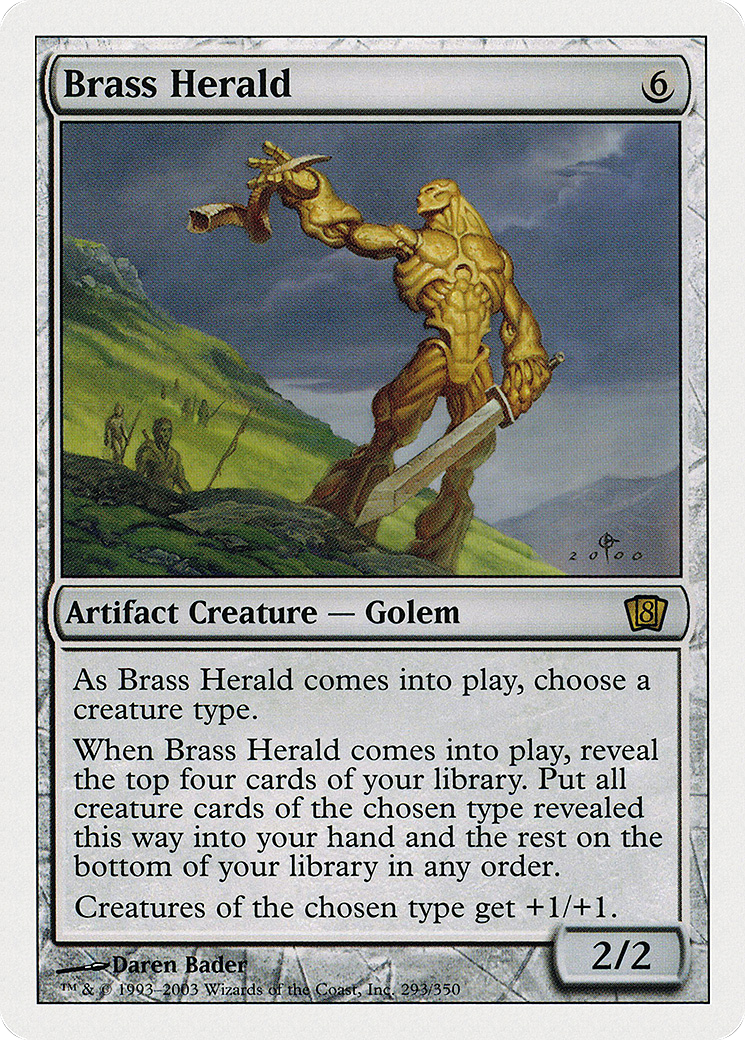 Brass Herald (8ED-293) [8th Edition] Foil
