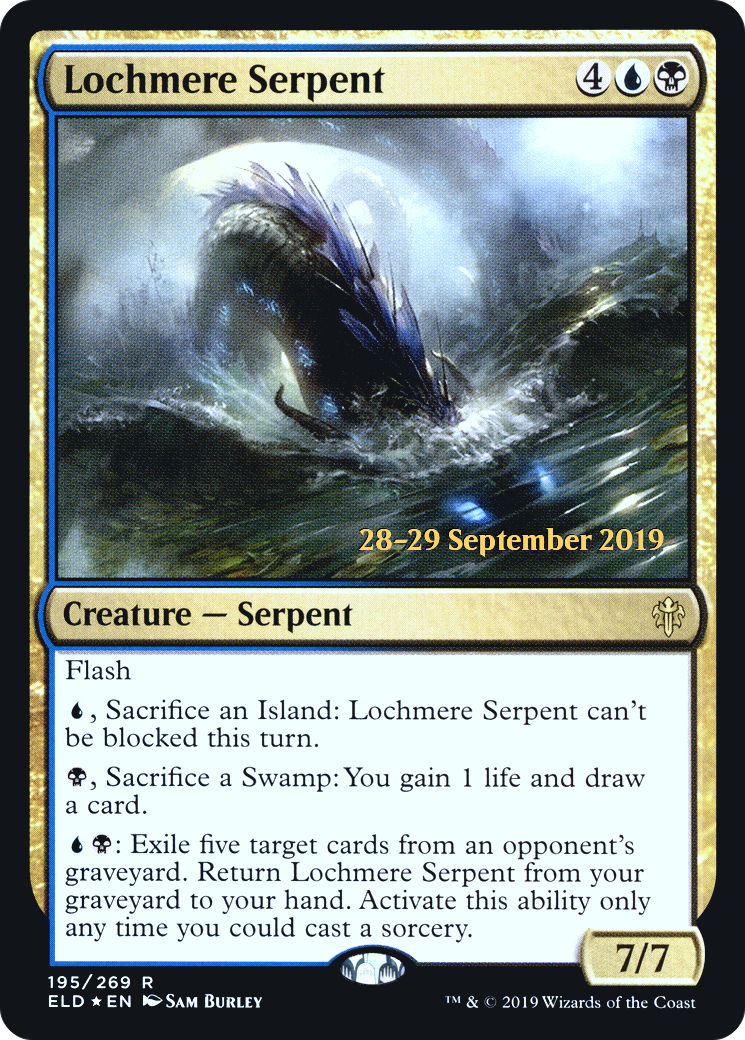 Lochmere Serpent (PRE-195) [Throne of Eldraine Promos] Foil