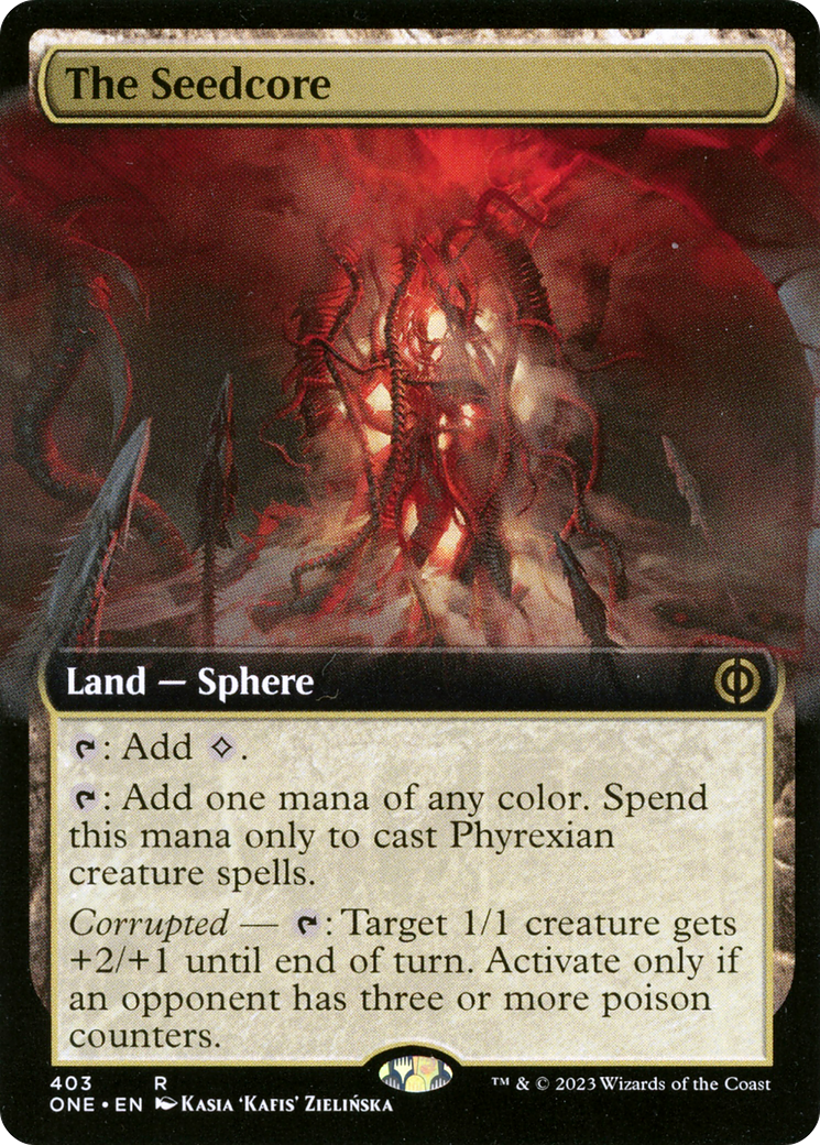 The Seedcore (Extended Art) (ONE-403) [Phyrexia: All Will Be One] Foil