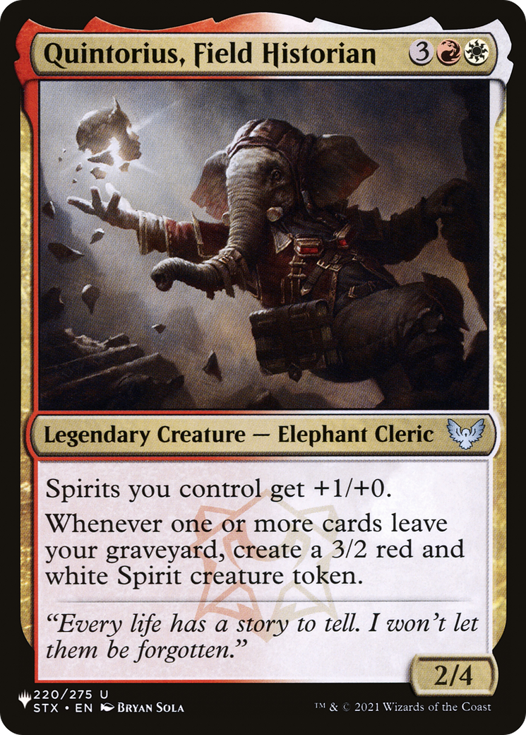 Quintorius, Field Historian (LIST-220/275) [The List]