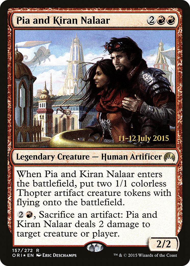 Pia and Kiran Nalaar (PRE-157) [Magic Origins Promos] Foil