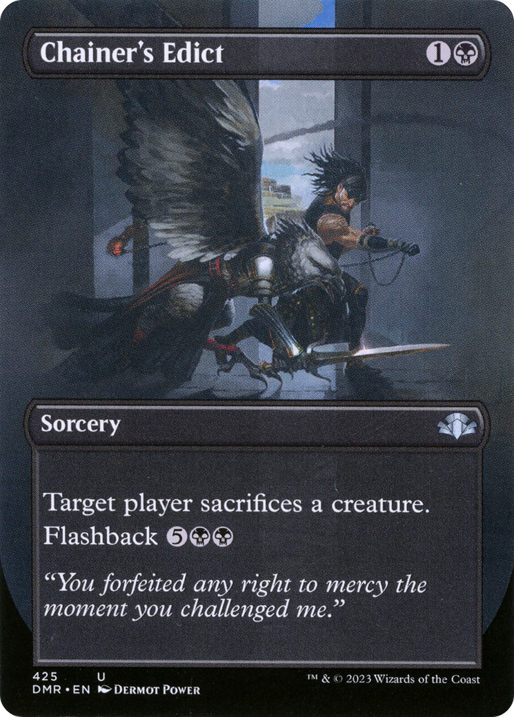 Chainer's Edict (Borderless) (DMR-425) [Dominaria Remastered] Foil