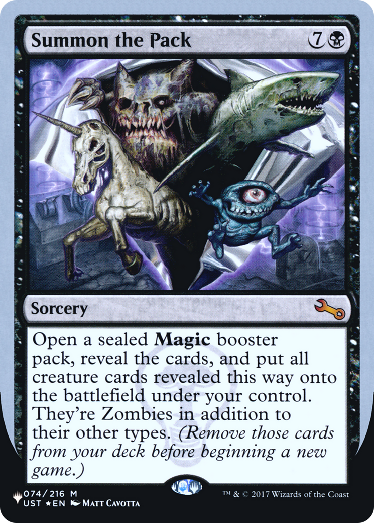Summon the Pack (LIST-074/216) [The List (Unfinity Foil Edition)] Foil