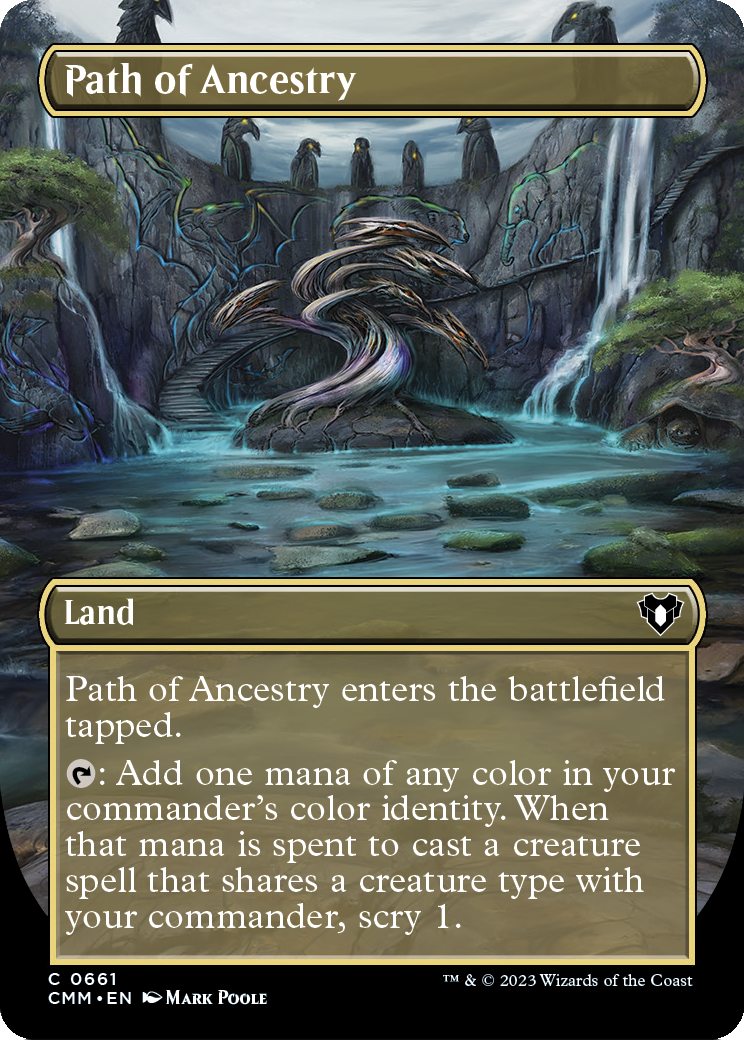 Path of Ancestry (Borderless) (CMM-661) [Commander Masters]