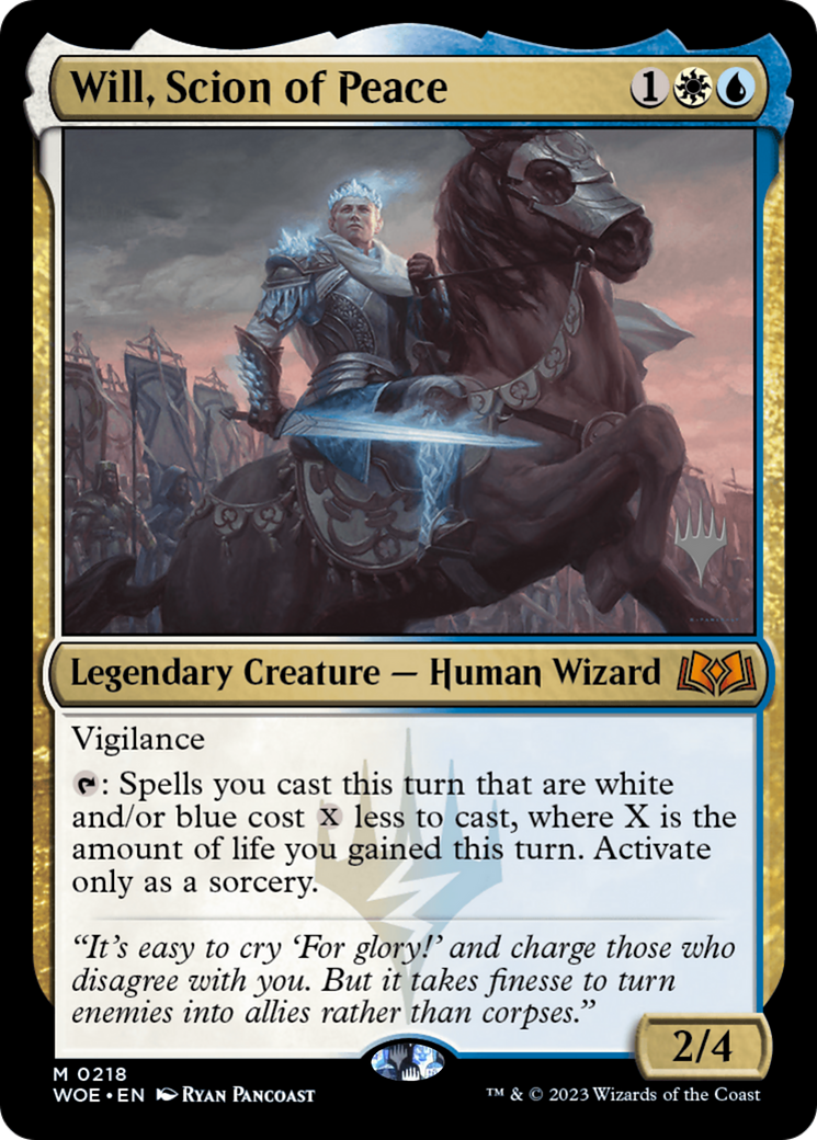 Will, Scion of Peace (PPWOE-218) [Promo Pack: Wilds of Eldraine Promos] Foil