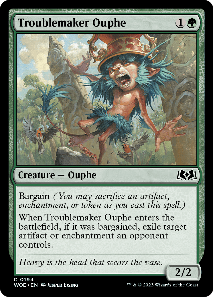 Troublemaker Ouphe (WOE-194) [Wilds of Eldraine] Foil