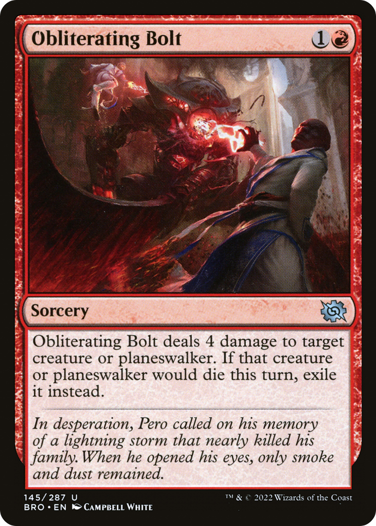 Obliterating Bolt (BRO-145) [The Brothers' War]