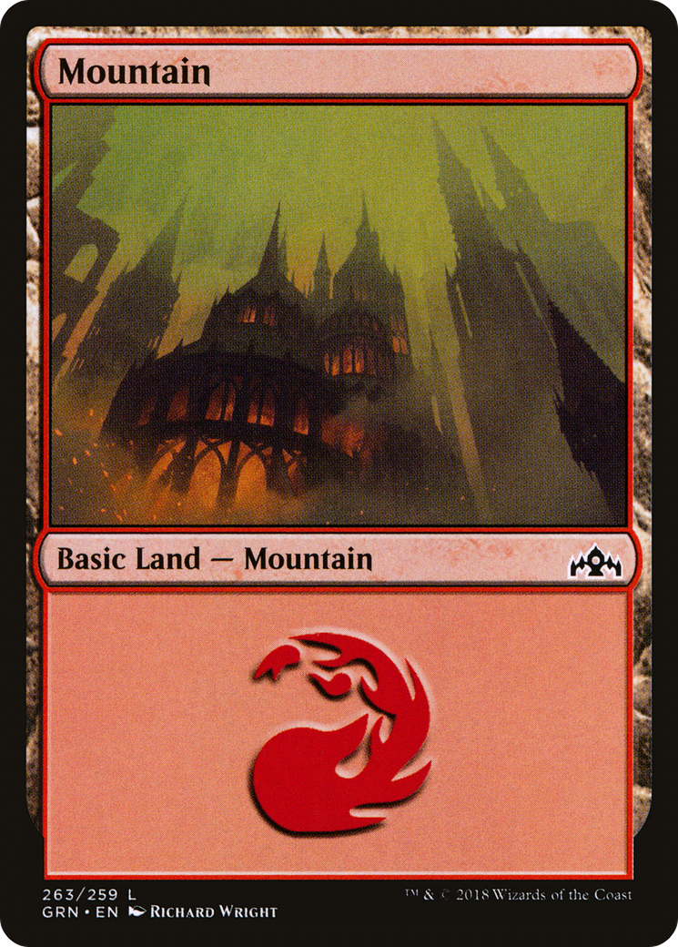 Mountain (GRN-263) [Guilds of Ravnica] Foil