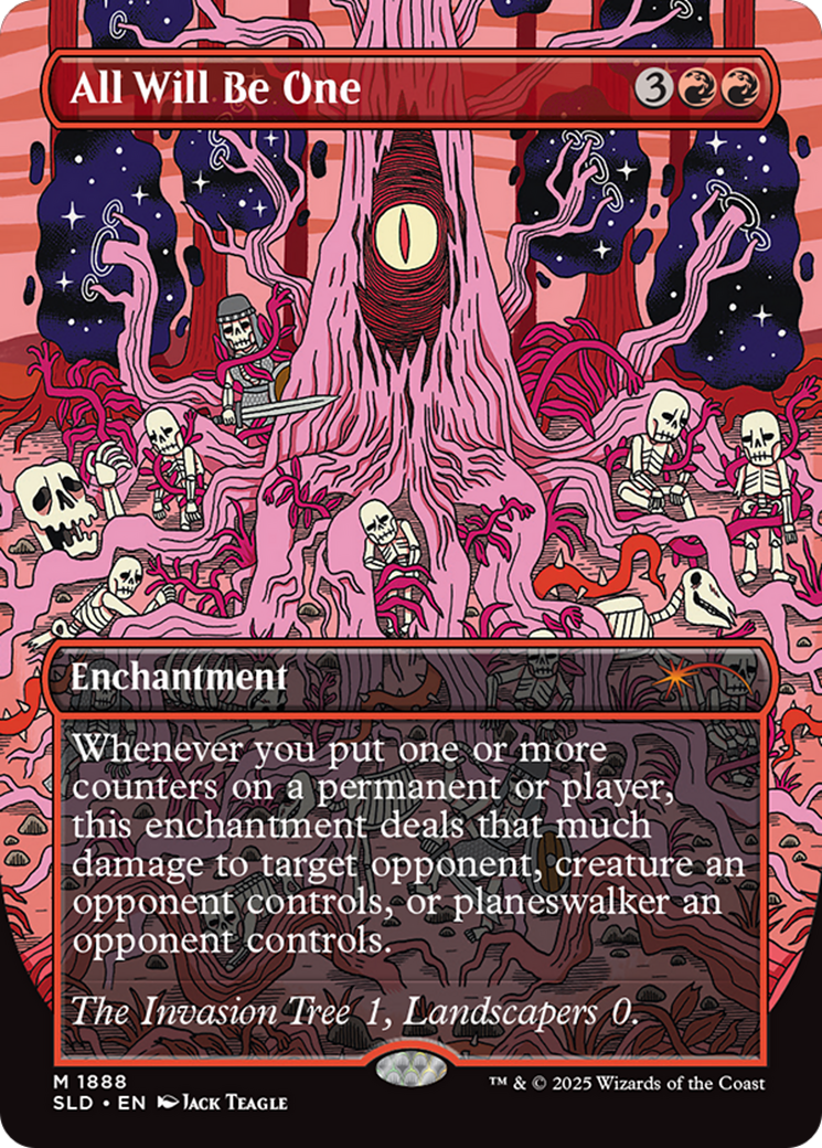All Will Be One (Rainbow Foil) (SLD-1888) (Borderless) [Secret Lair Drop] Foil