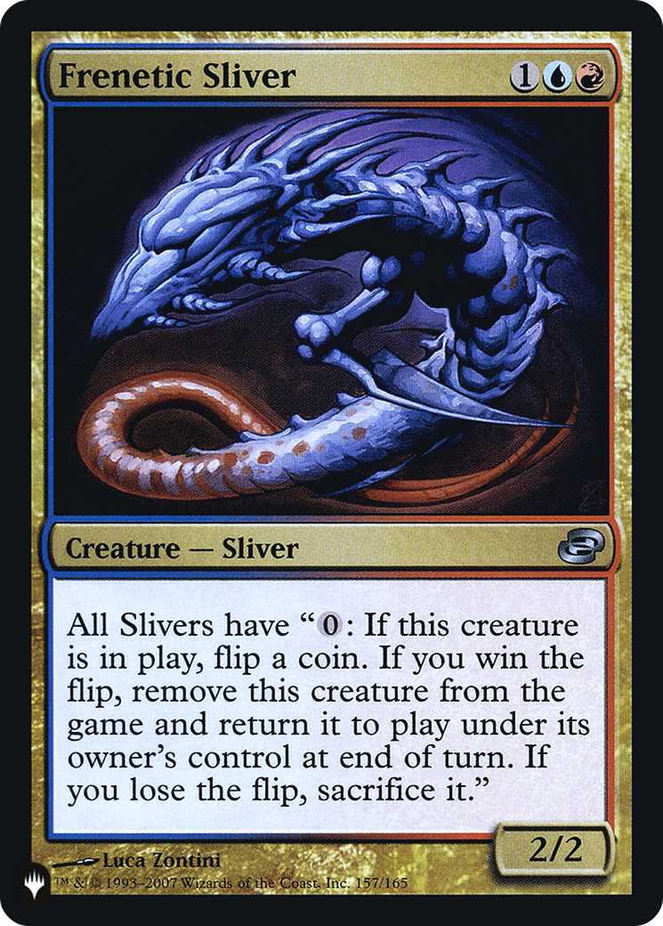 Frenetic Sliver (LIST-157) [The List] Foil