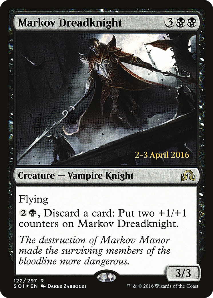 Markov Dreadknight (PRE-122) [Shadows over Innistrad Promos] Foil
