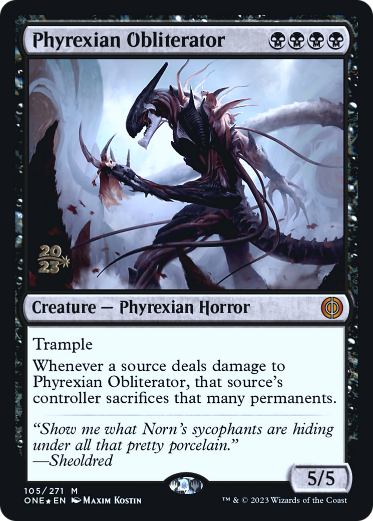 Phyrexian Obliterator (PRE-105) [Phyrexia: All Will Be One Promos] Foil