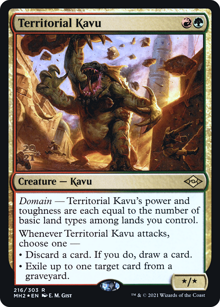 Territorial Kavu (PRE-216) [Modern Horizons 2 Promos] Foil