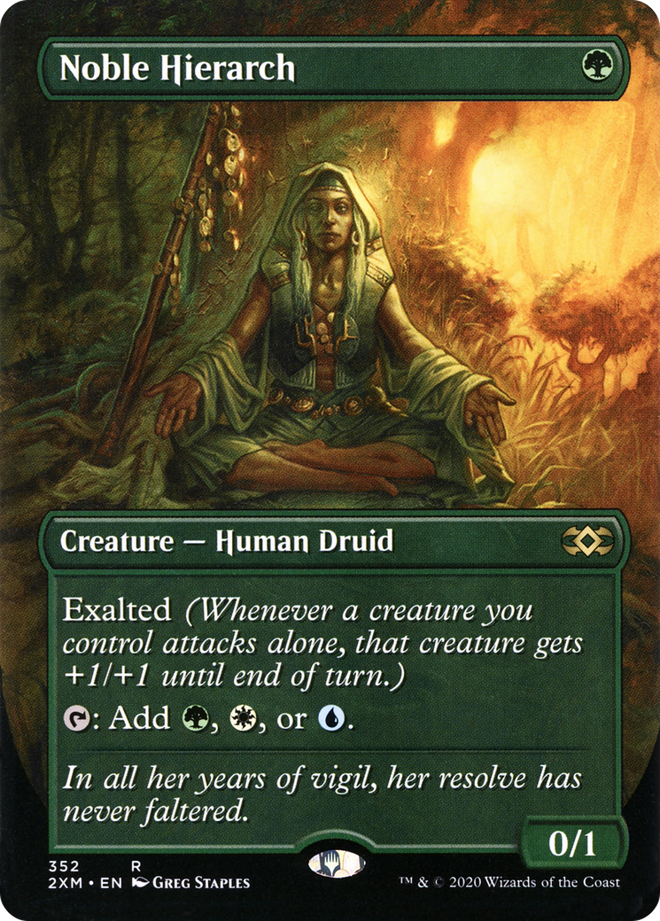 Noble Hierarch (Borderless) (2XM-352) [Double Masters] Foil