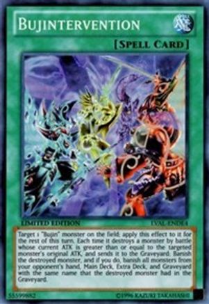 Bujintervention (Super Rare) (LVAL-ENDE4) - Legacy of the Valiant Limited