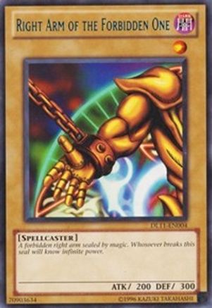 Right Arm of the Forbidden One (Blue) (Rare) (DL11-EN004) - Duelist League Promo Unlimited