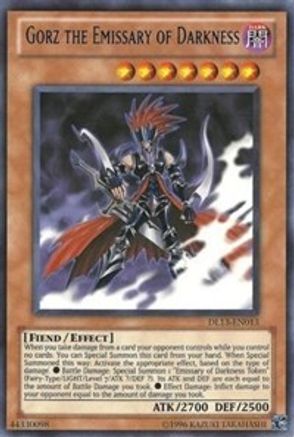 Gorz the Emissary of Darkness (Blue) (Rare) (DL13-EN013) - Duelist League Promo Unlimited