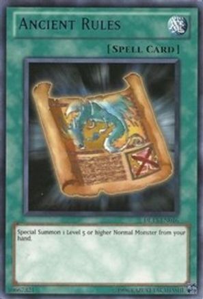 Ancient Rules (Blue) (Rare) (DL13-EN016) - Duelist League Promo Unlimited