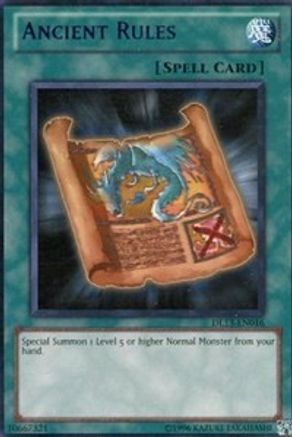 Ancient Rules (Purple) (Rare) (DL13-EN016) - Duelist League Promo Unlimited