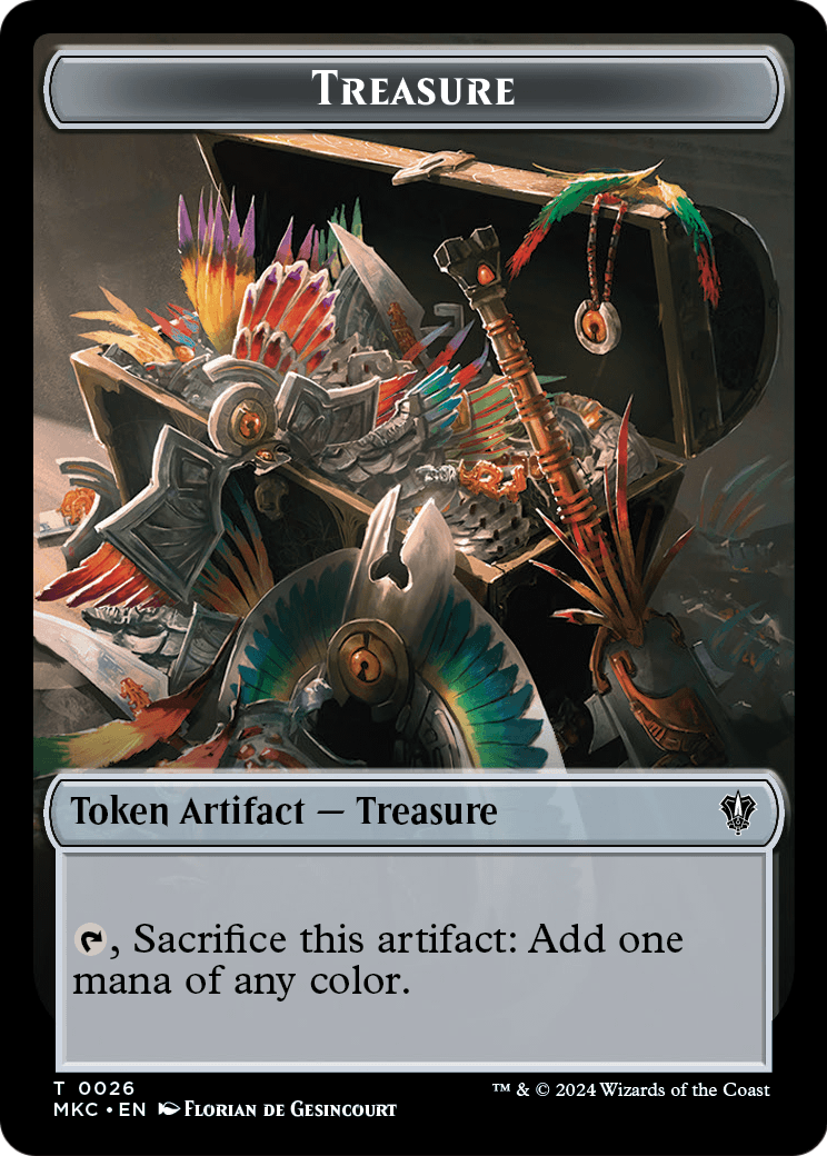 Treasure (TMKC-026) [Murders at Karlov Manor Commander Tokens]