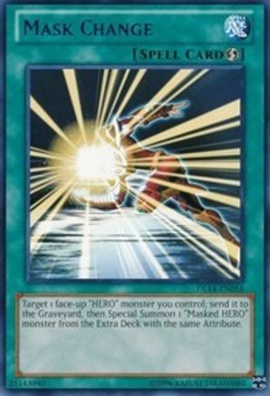 Mask Change (Blue) (Rare) (DL14-EN016) - Duelist League Promo Unlimited