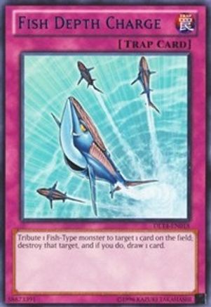 Fish Depth Charge (Blue) (Rare) (DL14-EN018) - Duelist League Promo Unlimited