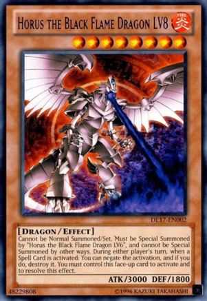 Horus the Black Flame Dragon LV8 (Purple) (Rare) (DL17-EN002) - Duelist League Promo Unlimited