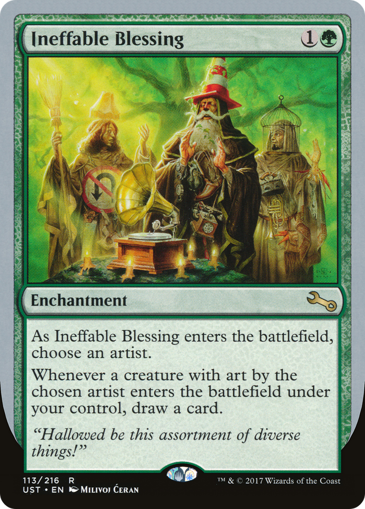 Ineffable Blessing (B) (UST-113) [Unstable] Foil