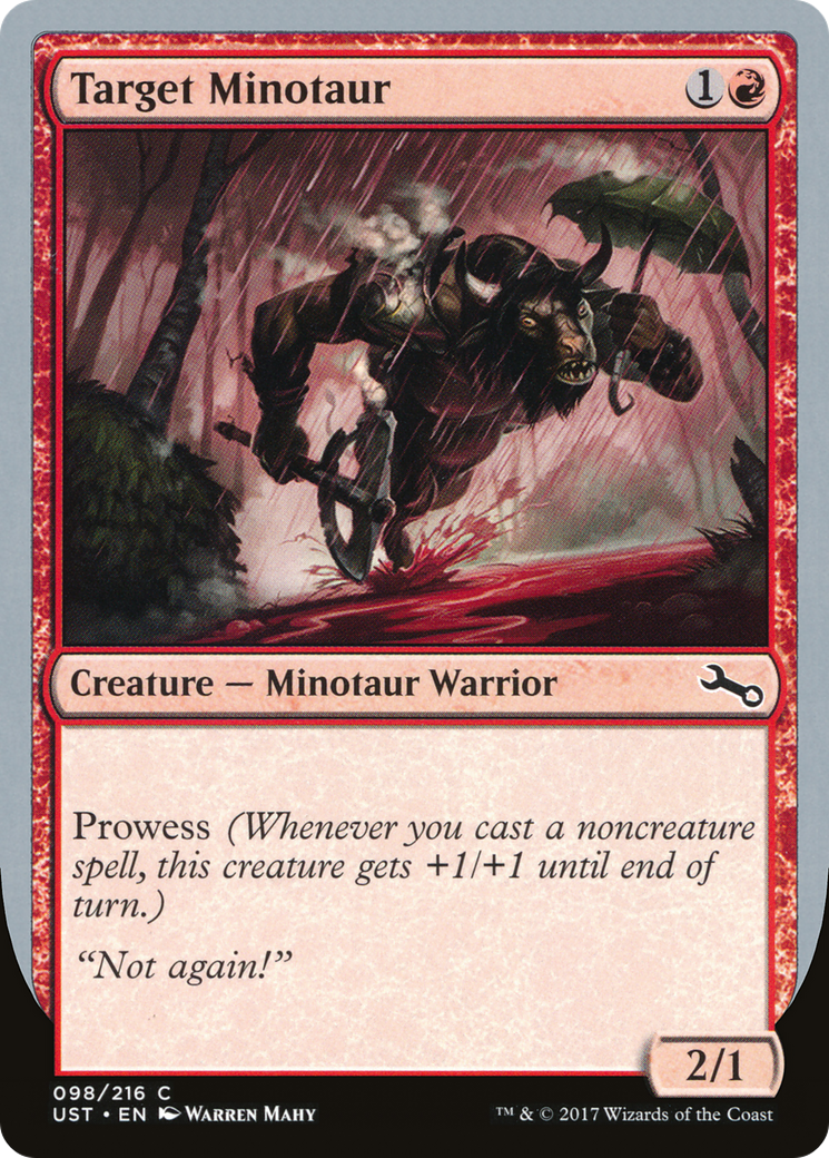 Target Minotaur (B) (UST-098) [Unstable] Foil