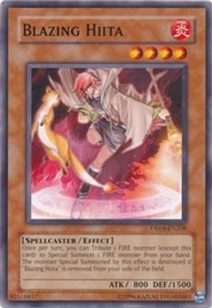 Blazing Hiita (Common) (DR04-EN208) - Dark Revelation Volume 4 Unlimited