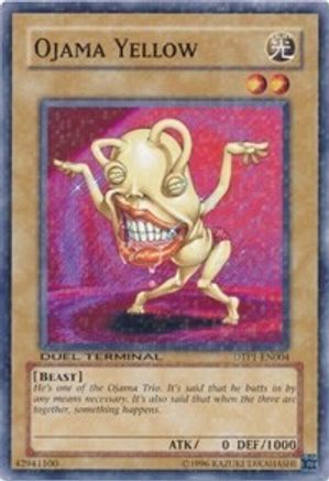 Ojama Yellow (Duel Terminal Normal Parallel Rare) (DTP1-EN004) - Duel Terminal - Preview Limited