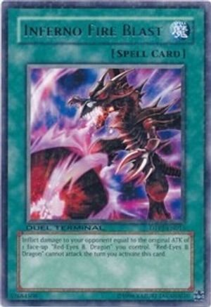 Inferno Fire Blast (Duel Terminal Rare Parallel Rare) (DTP1-EN015) - Duel Terminal - Preview Limited