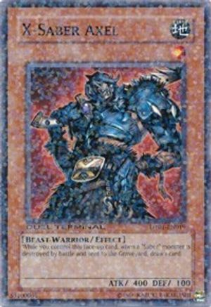 X-Saber Axel (Duel Terminal Normal Parallel Rare) (DT01-EN019) - Duel Terminal 1 Limited