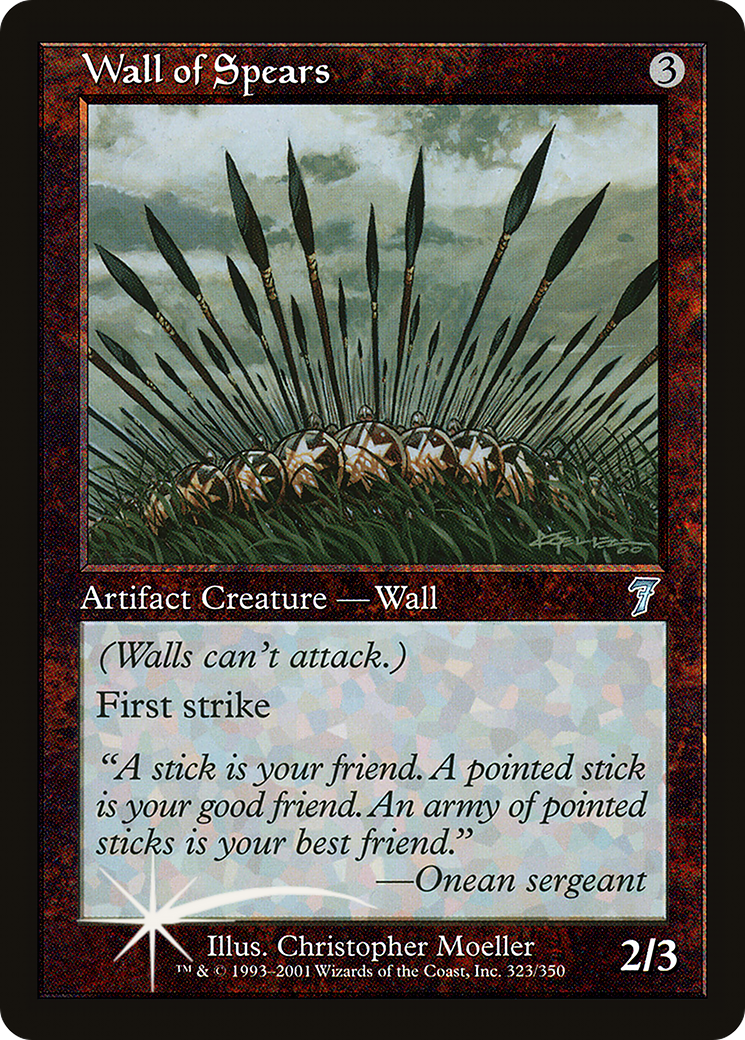 Wall of Spears (7ED-323) [7th Edition] Foil