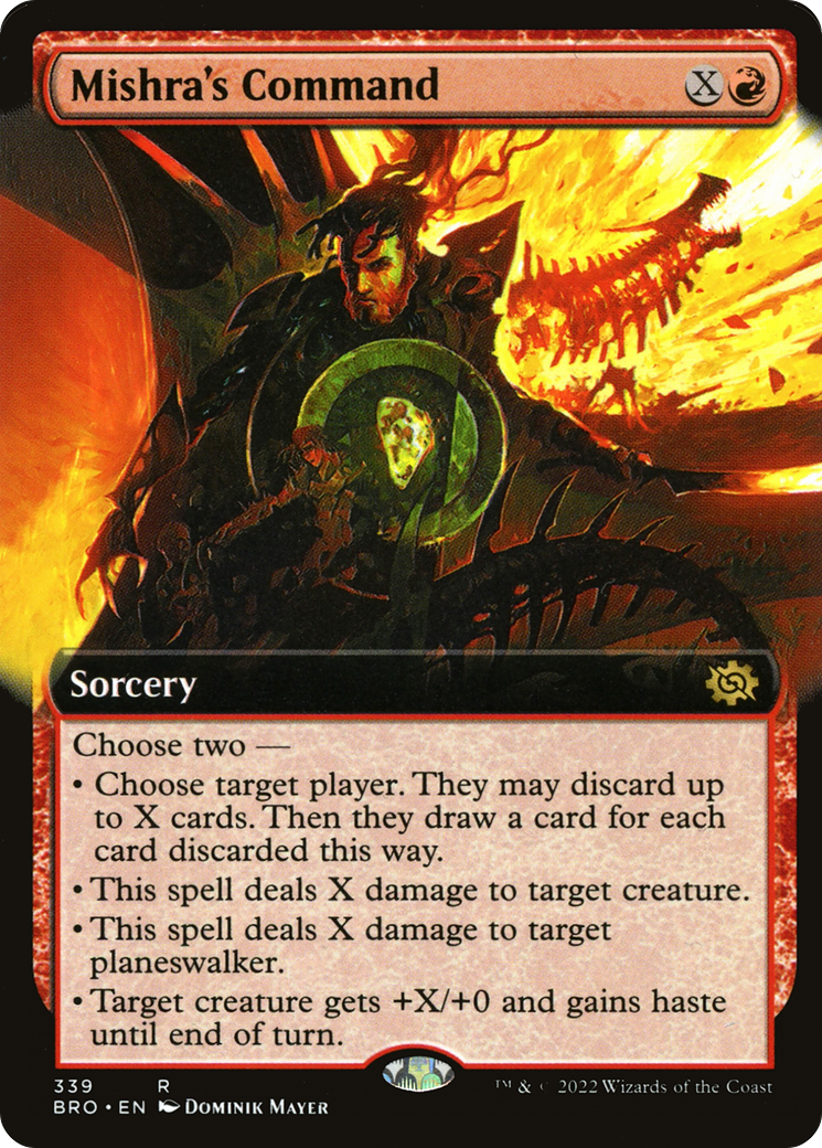 Mishra's Command (Extended Art) (BRO-339) [The Brothers' War] Foil