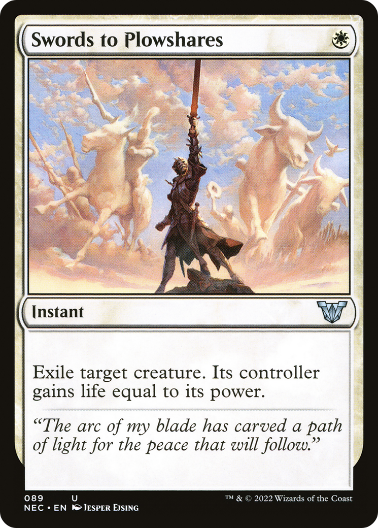 Swords to Plowshares (NEC-089) [Neon Dynasty Commander]