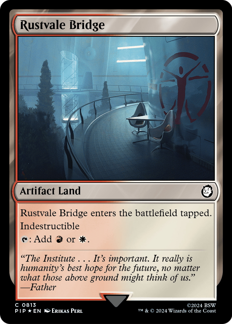 Rustvale Bridge (Surge Foil) (PIP-813) [Fallout] Foil