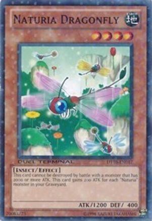 Naturia Dragonfly (Duel Terminal Normal Parallel Rare) (DT03-EN017) - Duel Terminal 3 Limited