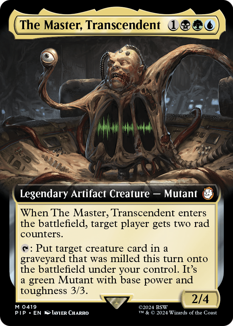 The Master, Transcendent (Extended Art) (PIP-419) [Fallout] Foil