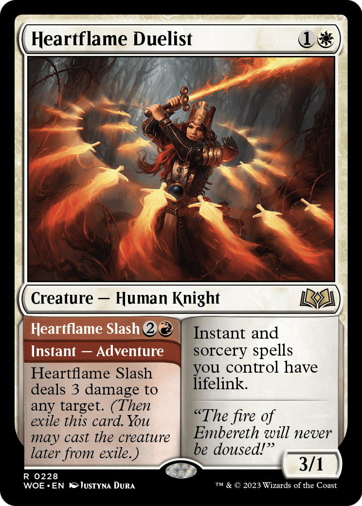 Heartflame Duelist (WOE-228) [Wilds of Eldraine]