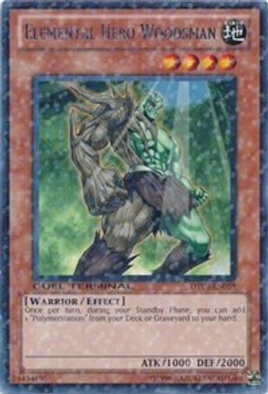 Elemental Hero Woodsman (Duel Terminal Rare Parallel Rare) (DT04-EN058) - Duel Terminal 4 Unlimited
