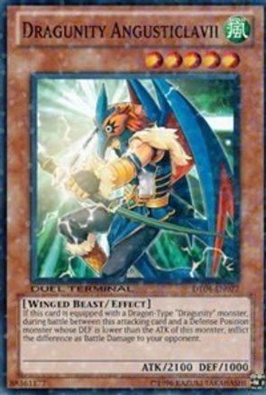 Dragunity Angusticlavii (Duel Terminal Normal Parallel Rare) (DT04-EN077) - Duel Terminal 4 Limited