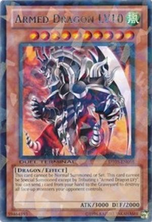 Armed Dragon LV10 (Duel Terminal Rare Parallel Rare) (DT05-EN058) - Duel Terminal 5 Limited