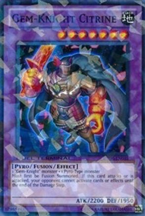 Gem-Knight Citrine (Duel Terminal Super Parallel Rare) (DT06-EN035) - Duel Terminal 6 Limited