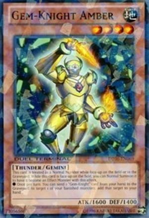 Gem-Knight Amber (Duel Terminal Normal Parallel Rare) (DT06-EN069) - Duel Terminal 6 Limited