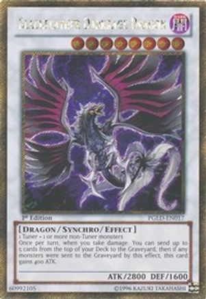 Blackfeather Darkrage Dragon (Gold Secret Rare) (PGLD-EN017) - Premium Gold 1st Edition