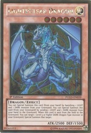Lightpulsar Dragon (Gold Rare) (PGLD-EN039) - Premium Gold 1st Edition