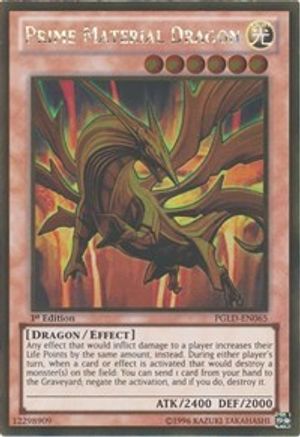 Prime Material Dragon (Gold Rare) (PGLD-EN065) - Premium Gold Unlimited