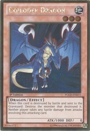 Exploder Dragon (Gold Rare) (PGLD-EN071) - Premium Gold 1st Edition